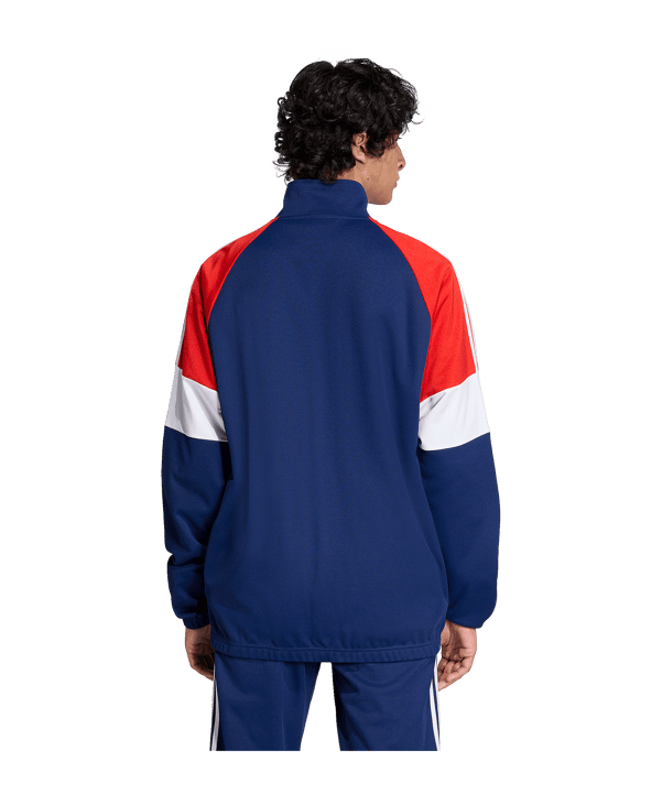 adidas FC Bayern München Lfstlr Track Jacke Blau - blau