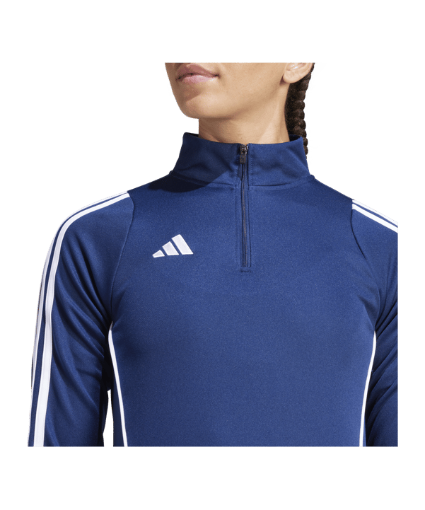 adidas Tiro 24 Trainingstop Damen Blau Weiss - blau