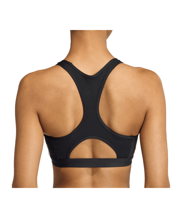 adidas Optime Essentials Workout Sport-BH Damen Schwarz - schwarz