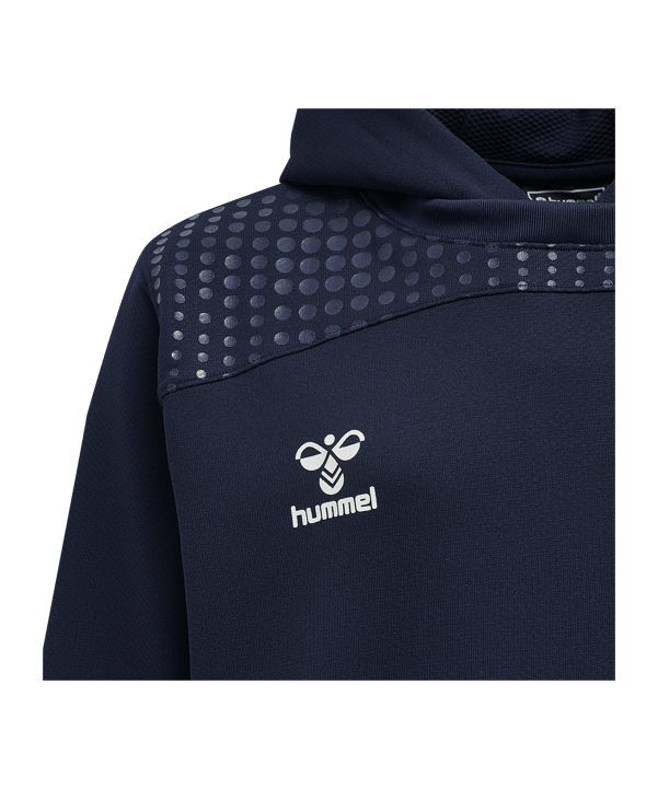 Hummel hmlLEAD Poly Hoodys Kids Blau F7026 - blau