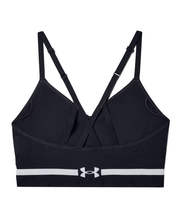 Under Armour Seamless Low Long Sport-BH Damen F001 - schwarz