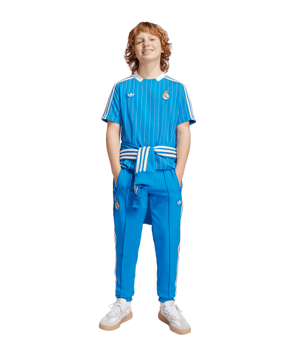 adidas Real Madrid Icon Trikot Kids Blau - blau
