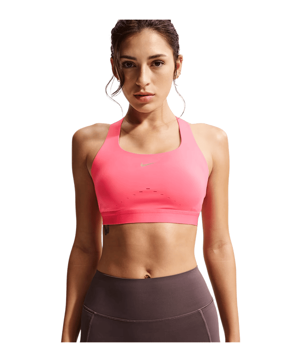 Nike Swift High Support Sport-BH Damen Rosa F897 - rosa