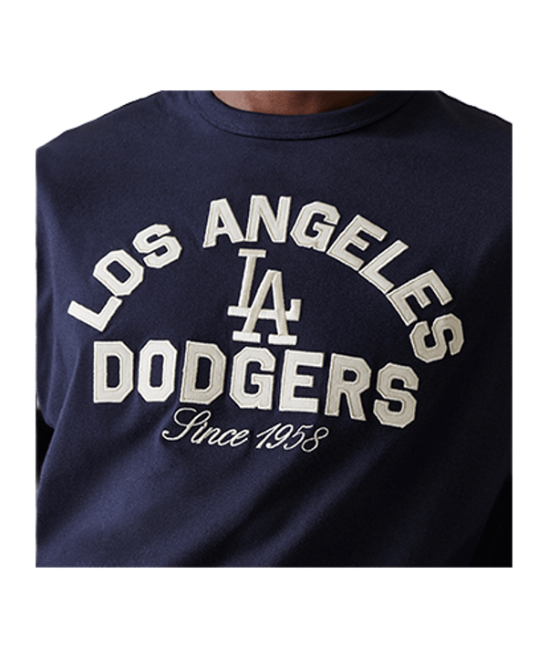 New Era MLB Heritage Oversized Los Angeles Dodgers T-Shirt Blau - blau
