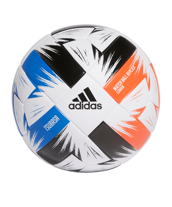 adidas Tsubasa LGE Trainingsball Weiss Rot Blau - rot