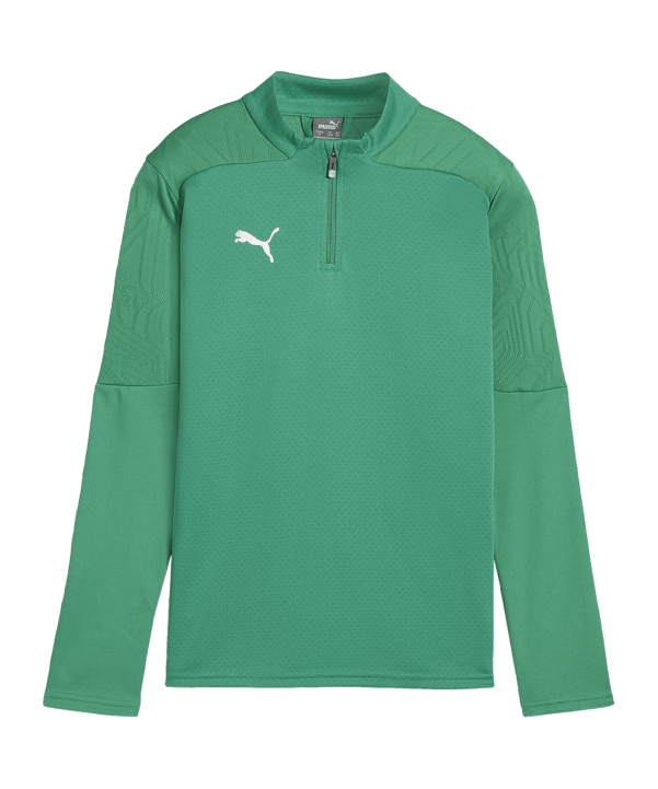 PUMA teamFINAL Training 1/4 Zip Sweatshirt Kids  Grün F05 - gruen