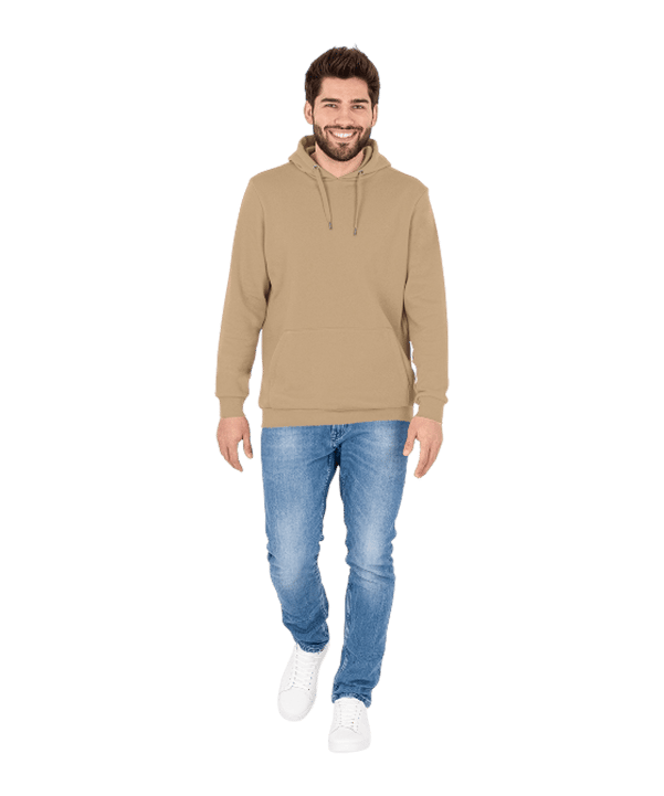 JAKO Organic Kapuzensweat Beige F380 - beige