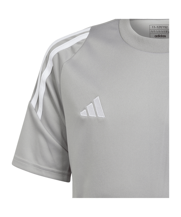 adidas Tiro 24 Trikot Kids Grau Weiss - grau