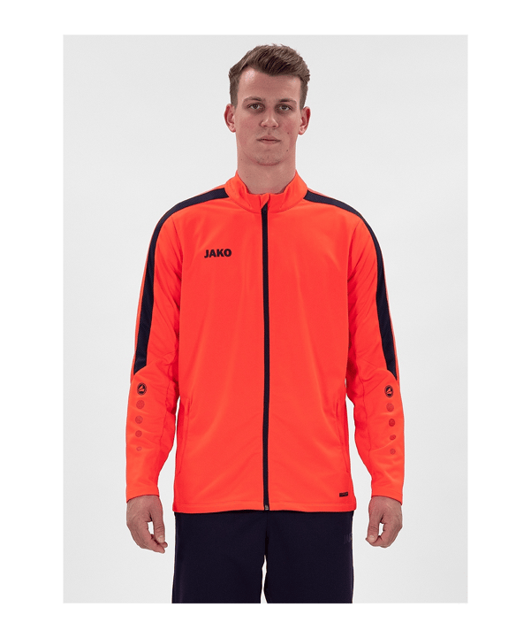 JAKO Power Polyesterjacke Orange Blau F375