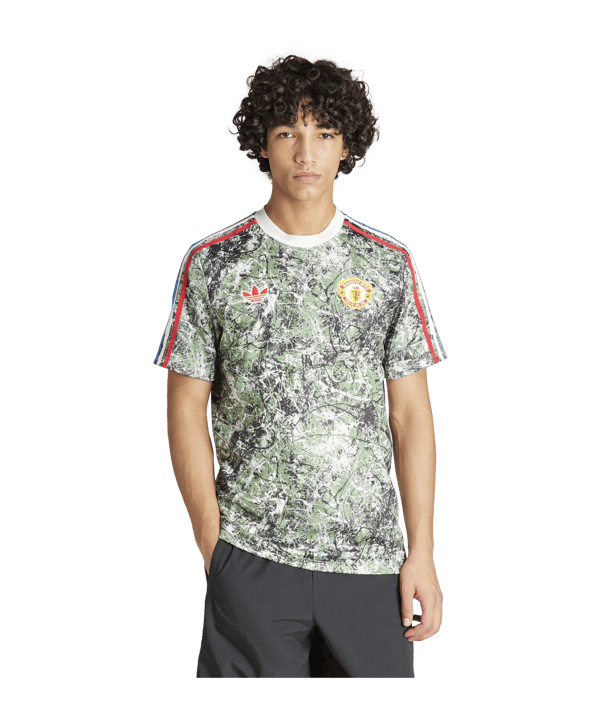 adidas Manchester United Stone Roses T-Shirt Mehrfarbig - mehrfarbig