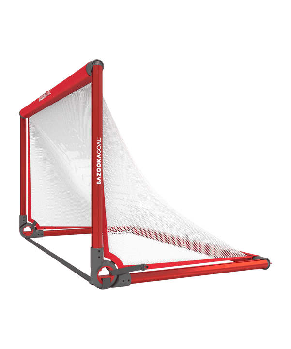 BAZOOKAGOAL ALUMINIUM Teleskoptor | 150x90cm | Mini doel Rood - rood