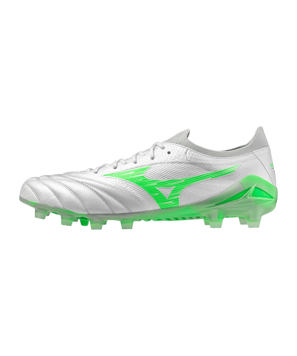 Mizuno Morelia Neo Beta Elite FG Frontier Weiss Grün F37 - weiss