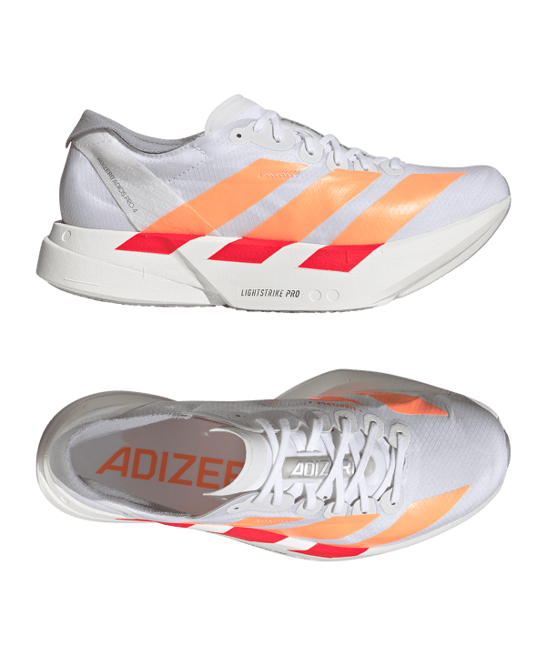 adidas Dames Adizero Adios Pro 4 Loopschoen Wit - wit
