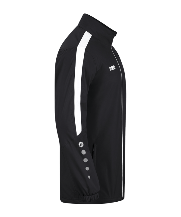 JAKO Power Allwetterjacke Schwarz Weiss F800 - schwarz