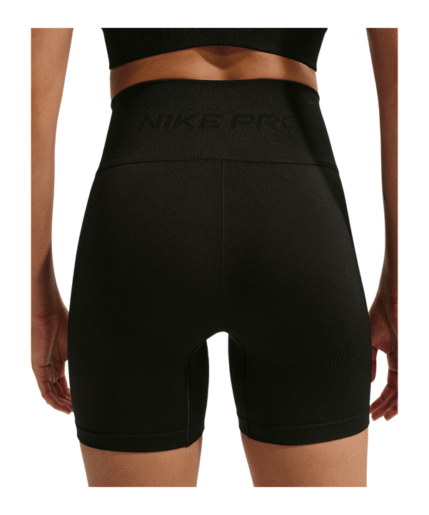 Nike Seamless High Rise 5" Short Damen Schwarz F010