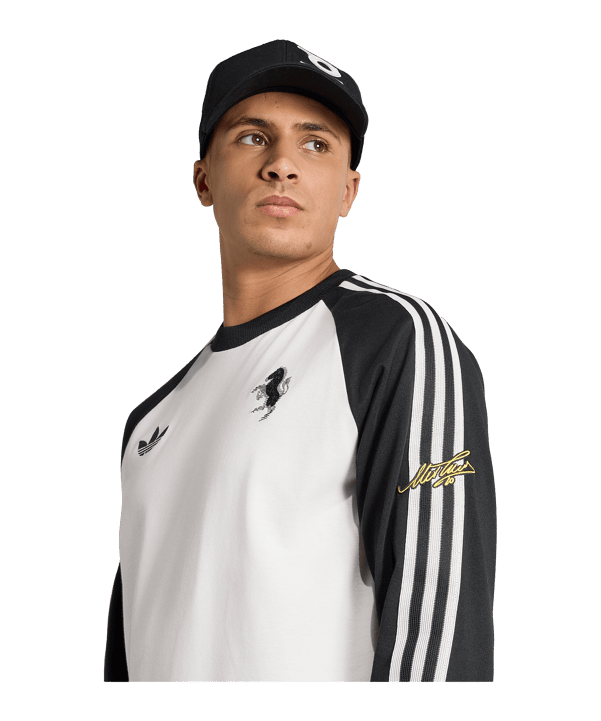 adidas Juventus Turin Originals Longsleeve T-Shirt Weiß - weiss