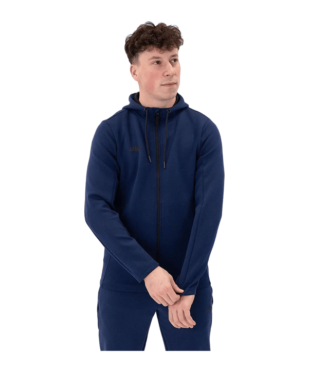 JAKO Premium Basic Veste à capuche Bleu C049 - bleu