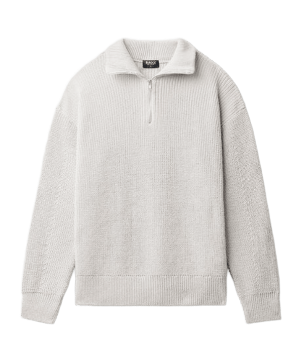 Burocs Half-Zip Sweatshirt Beige - beige