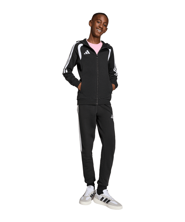 adidas Tiro 26 League Kapuzenjacke Kids Schwarz - schwarz