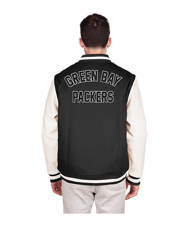New Era Green Bay Packers Varsity Jacke Schwarz - schwarz