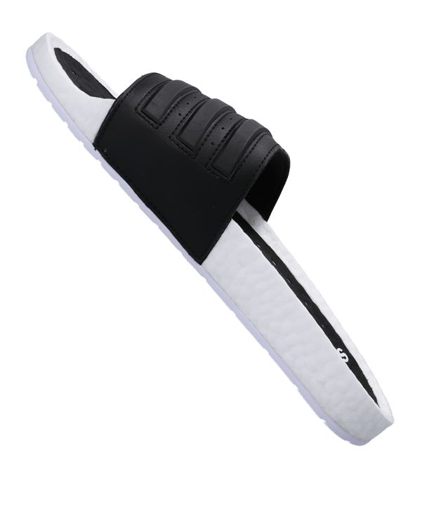 adidas Adilette Boost Badelatsche Weiss Schwarz - weiss