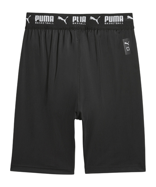 PUMA Hoops Team Short Tight Schwarz F01 - schwarz