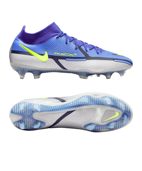 Nike Phantom GT2 Recharge Elite DF FG Blau Gelb Grau F570 - blau