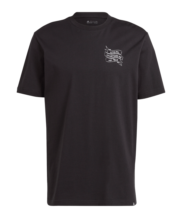 adidas Sportswear Graphic Love T-Shirt Schwarz - schwarz