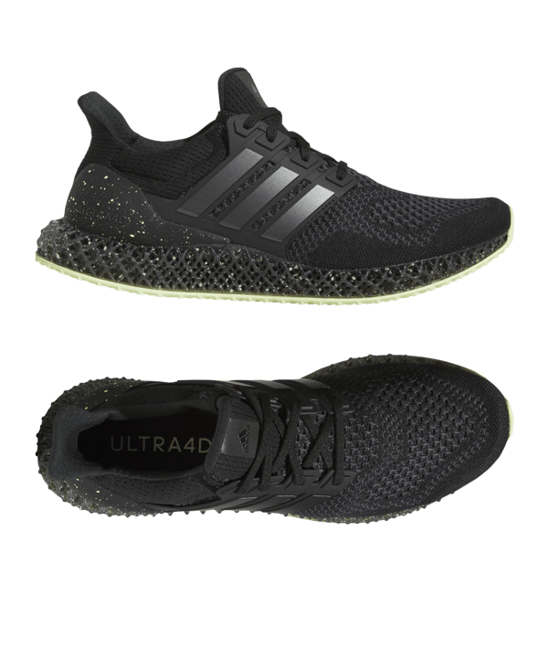 adidas Ultra 4D Schwarz Schwarz Laufschuh - schwarz