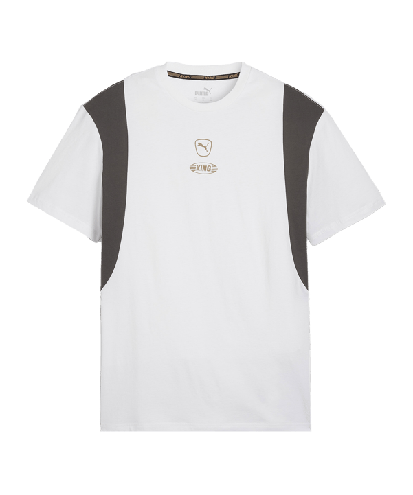 PUMA KING Top T-Shirt Weiss Grau F04 - weiss