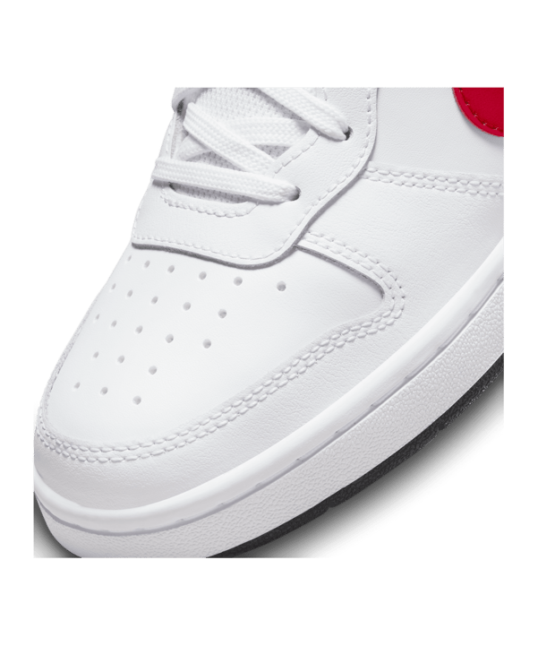Nike Court Borough Low 2 (GS) Weiss Rot F110 - weiss