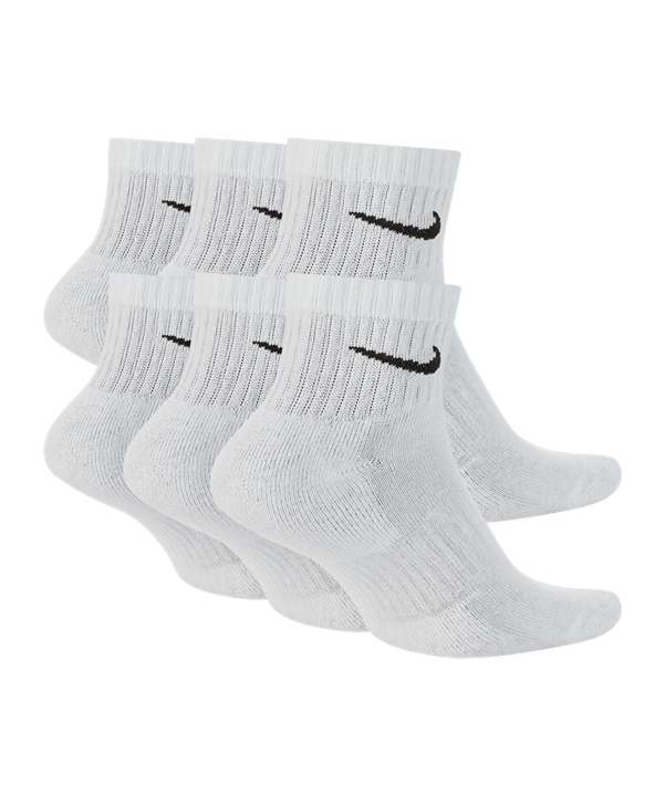 Nike Everyday Cushioned Ankle 6er Pack Socken F100 - weiss