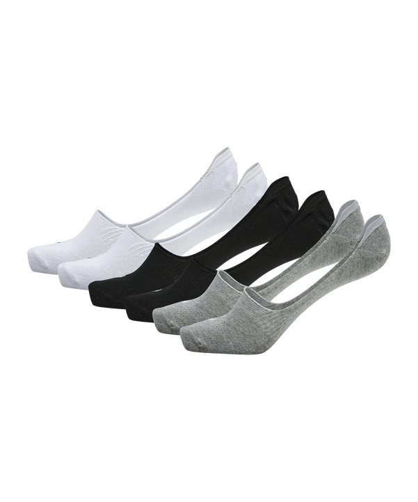 Hummel hmlCHEVRON No Show chaussettes 6er  Pack F9034 - blanc