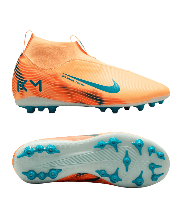 Nike Jr Air Zoom Mercurial Superfly X Academy AG Kylian Mbappe Signature Kids Orange F801 - orange