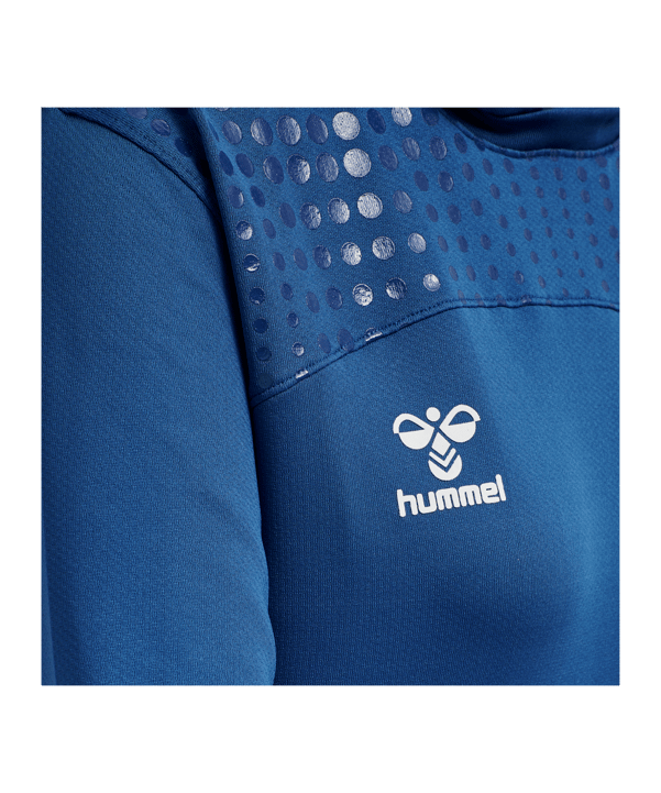 Hummel hmlLEAD Poly Hoody Damen Blau F7045 - blau