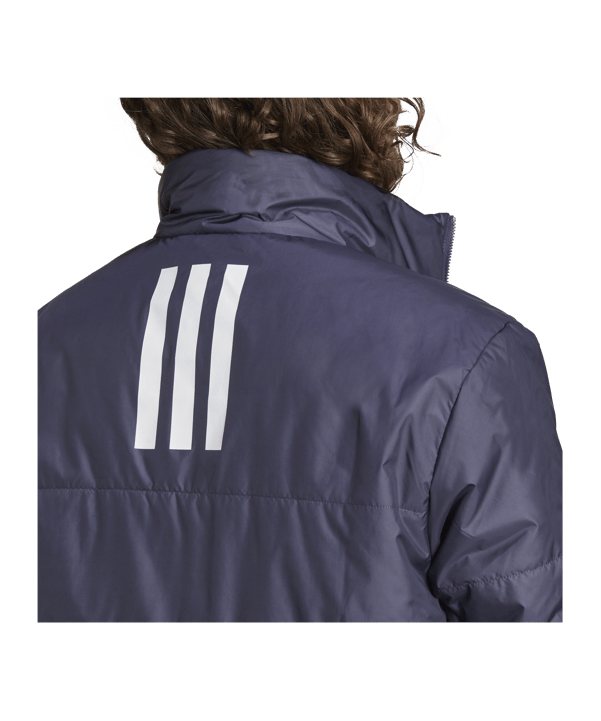 adidas BSC 3 Stripes Insulated Winterjacke Blau - blau