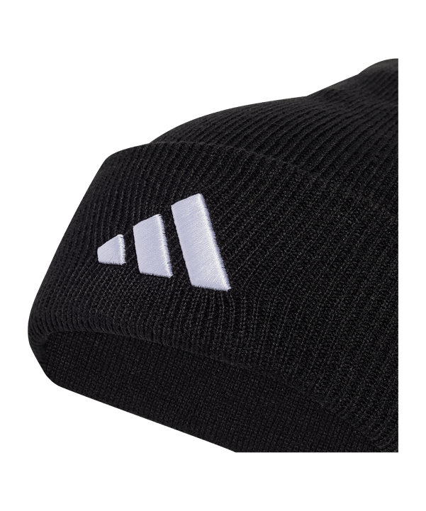 adidas New Logo Beanie Schwarz - schwarz