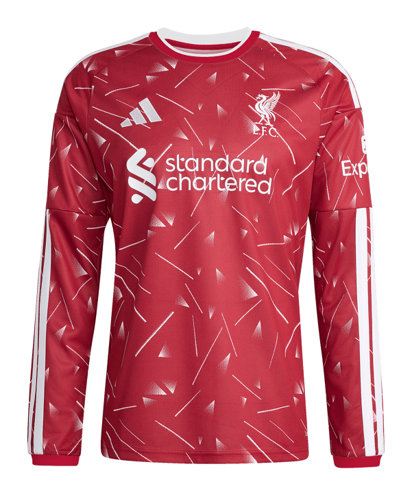 adidas FC Liverpool Trikot Langarm Home 2026/2027 Rot - rot