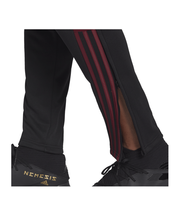 adidas Tiro ST Trainingshose Schwarz Rot - schwarz