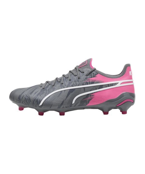 PUMA KING Ultimate Rush FG/AG Grau Pink F01 - grau