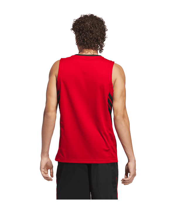 adidas Legends 3 Stripes Tanktop Rot - rot