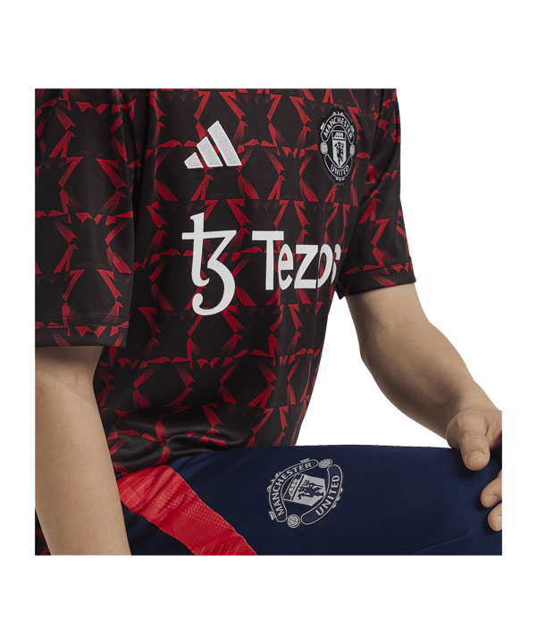 adidas Manchester United Prematch Shirt 2024/2025 Kids Schwarz - schwarz