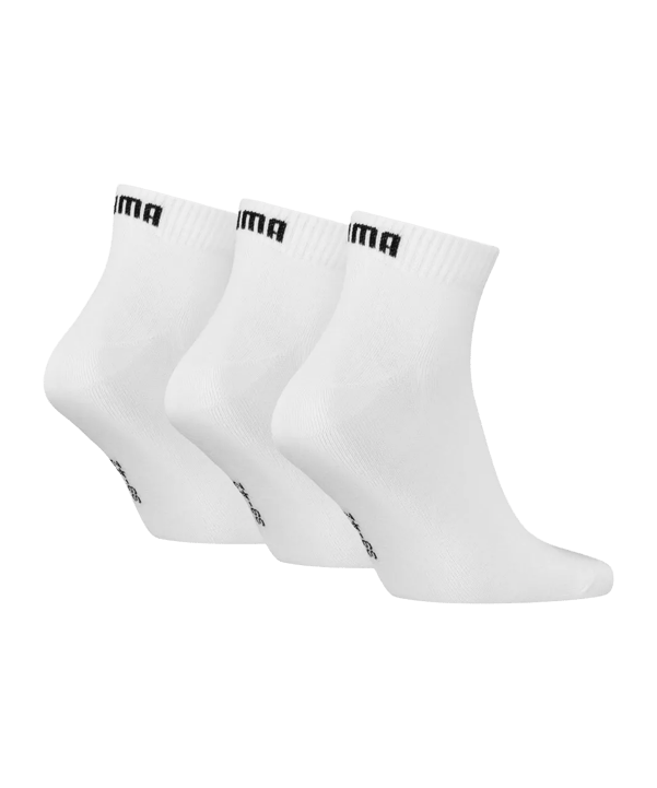 PUMA Quarter Plain 3P Socken Weiß F300 - weiss