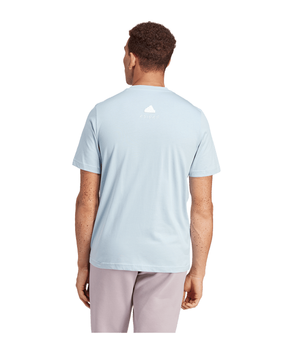 adidas All Day T-Shirt Blau - blau