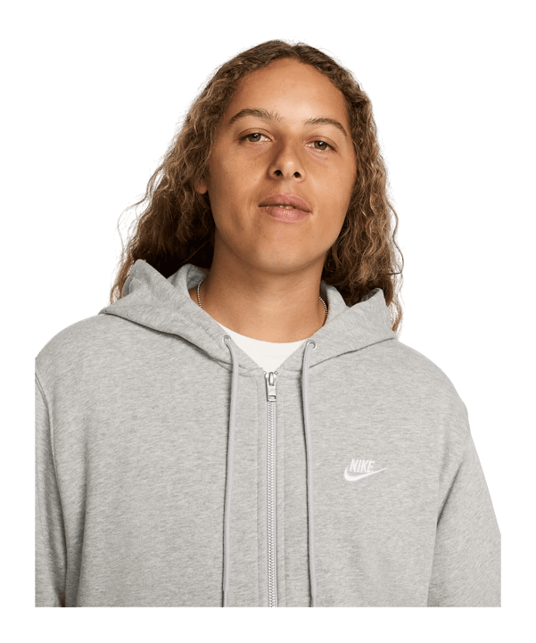 Nike Club Giacca con cappuccio Grigio C063 - grigio
