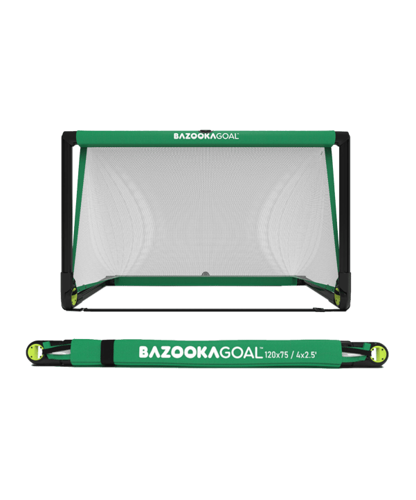 Bazookagoal Teleskoptor | 120x75 cm Grün Weiss - gruen