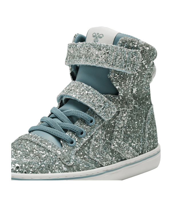 Hummel Slimmer Stadil Glitter Sneaker Kids Blau F7135 - blau
