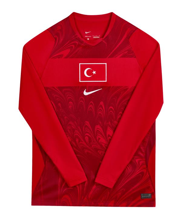 Nike TFF Türkei Trikot Langarm Home WM 2026 Rot F614 - rot