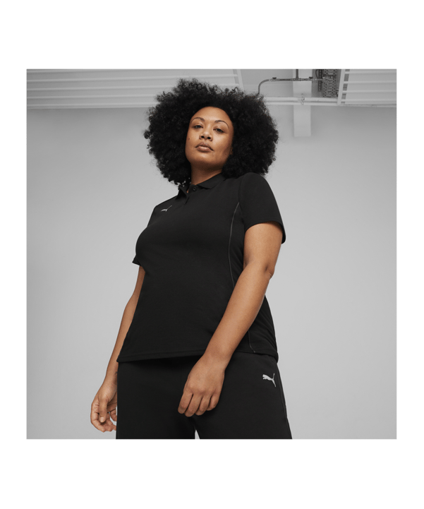 PUMA teamFINAL Casuals Poloshirt Damen Schwarz F03 - schwarz