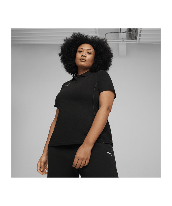 PUMA teamFINAL Casuals Poloshirt Damen Schwarz F03 - schwarz
